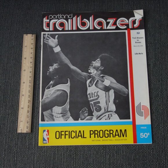 Portland Trailblazers Trail Blazers vs Braves March 25 1973 Official Program - Picture 5 of 9